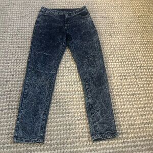 Vintage Chic Acid Wash Jeans‎  Blue Denim Tapered Pants 80s💚